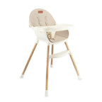 Momi scaun de masa REKI cu piele ecologica 6m+ Beige