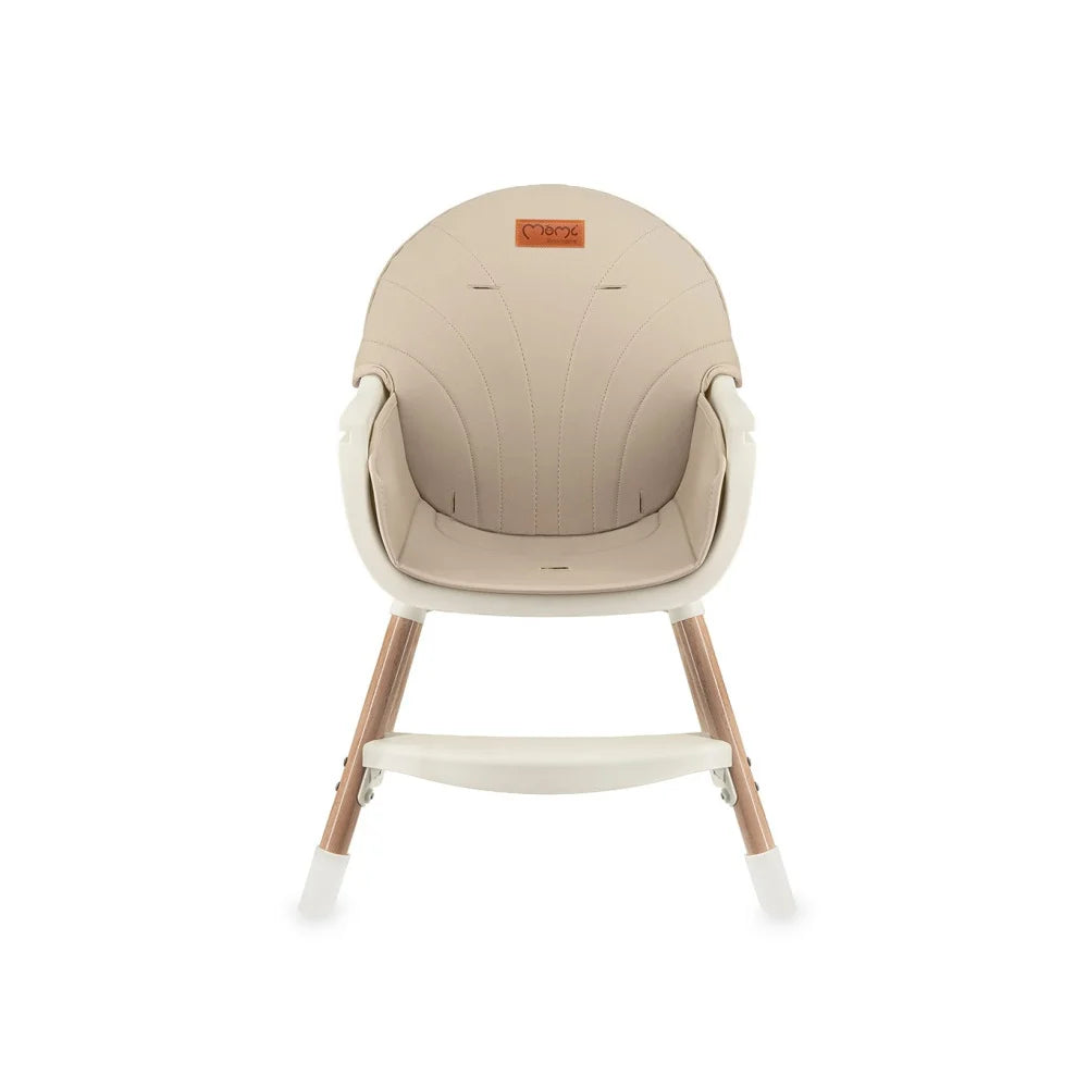 Momi scaun de masa REKI cu piele ecologica 6m+ Beige