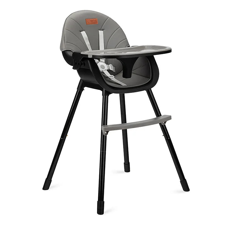 Momi scaun de masa REKI cu piele ecologica 6m+ Black