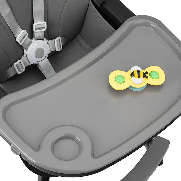 Momi scaun de masa REKI cu piele ecologica 6m+ Black