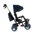 Momi tricicleta multifunctionala Ivi 3in1 cu scaun reversibil 9m+ Navy Blue