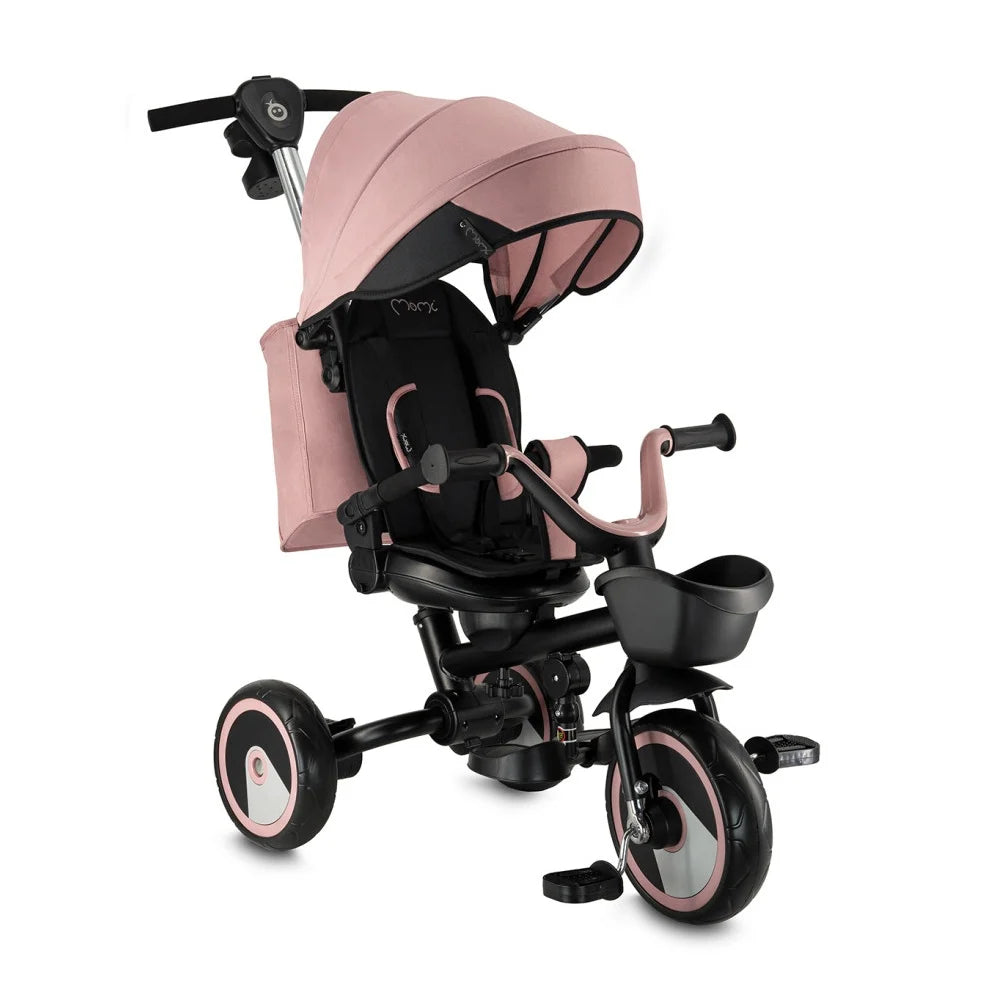 Momi tricicleta multifunctionala Ivi 3in1 cu scaun reversibil 9m+ Pink