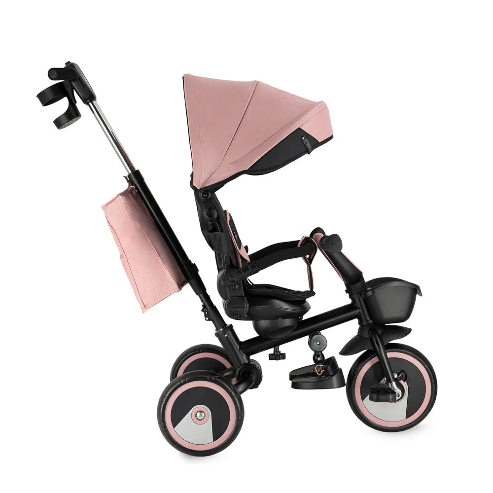 Momi tricicleta multifunctionala Ivi 3in1 cu scaun reversibil 9m+ Pink