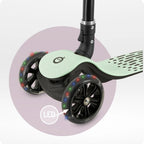 Momi trotineta SAN pliabila cu roti LED 3 ani+ Verde