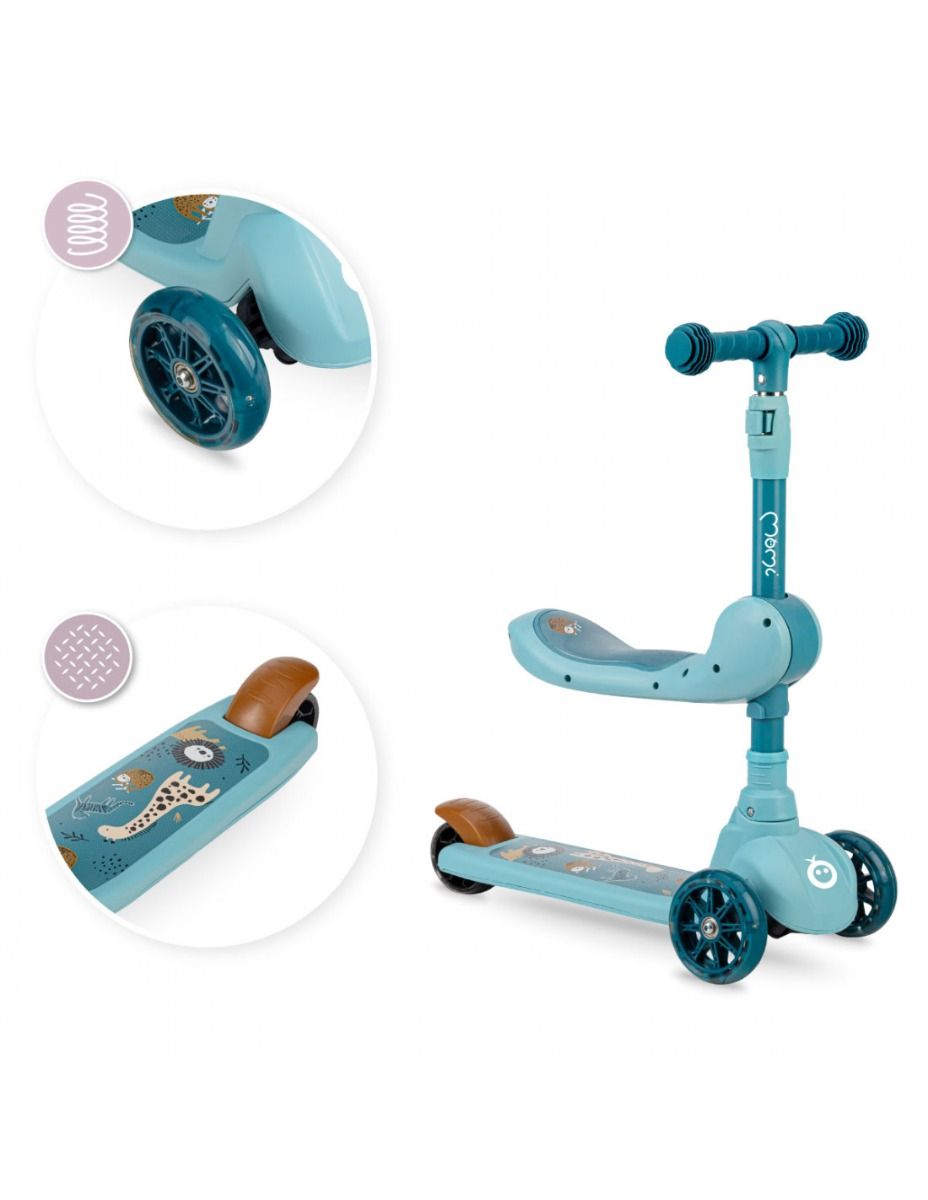 Momi trotineta transformabila 2in1 Kiuru 3 ani+ Blue