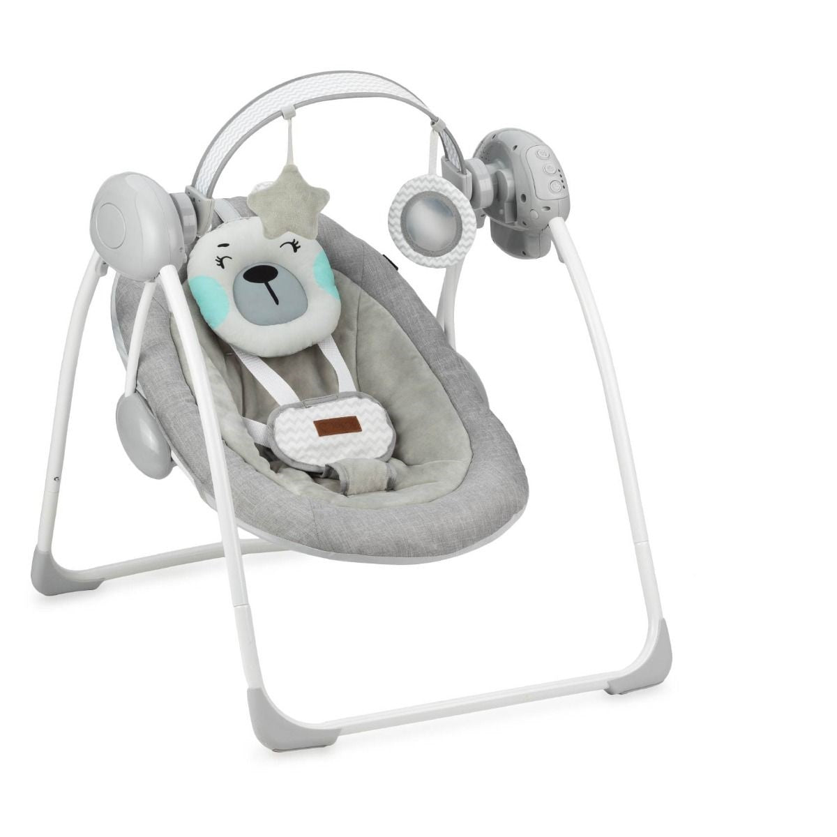 Momi balansoar electric Liss 0-9 kg, Bear Gri/Turcoaz 01
