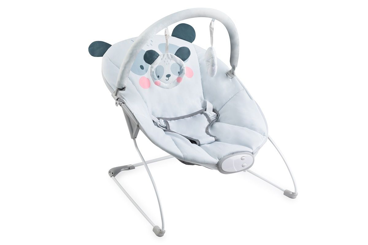 Momi leagan cu vibratii Glossy 0-6 luni, Panda BULE00003 01 Imagine principală a produsului