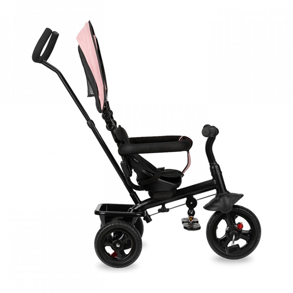 Momi tricicleta Iris 5in1 cu scaun rotativ 9m+, Pink Imagine secundară a produsului