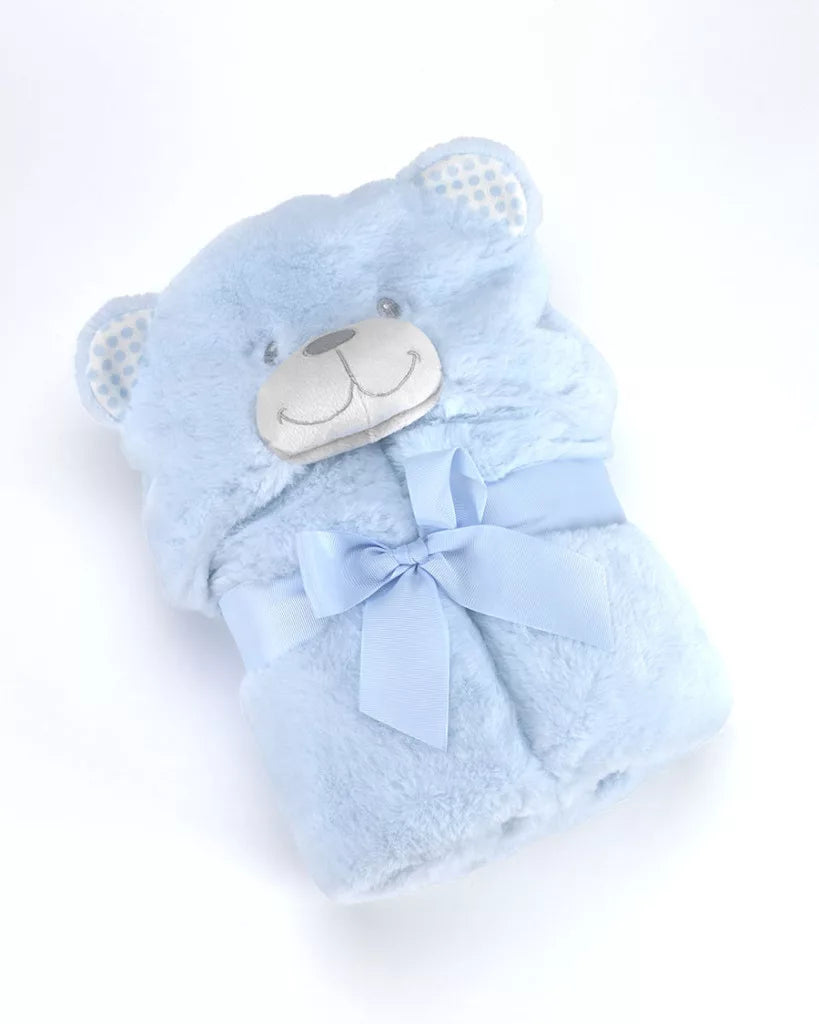 Mora patura Pompon Bear 75x95 cm 0m+ Blue