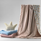 Mora patura cu doua fete Baby Galaxy 80x110 cm Rosa 02