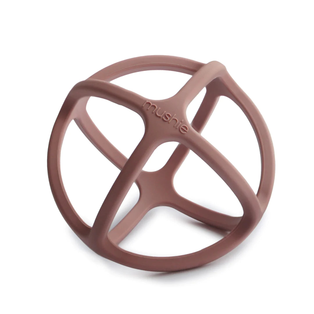 Mushie jucarie dentitie Ball Teether 3m+ Woodchuck Imagine principală a produsului
