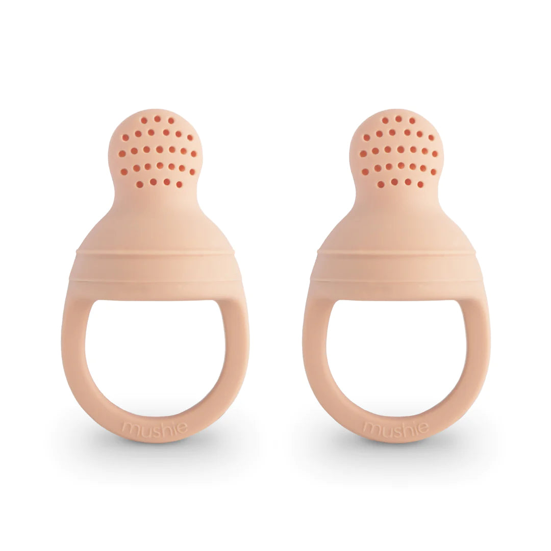 Mushie kit de hranire Silicone Fresh Food Feeder 2 buc 6m+ Blush Imagine principală a produsului