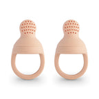 Mushie kit de hranire Silicone Fresh Food Feeder 2 buc 6m+ Blush