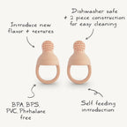 Mushie kit de hranire Silicone Fresh Food Feeder 2 buc 6m+ 