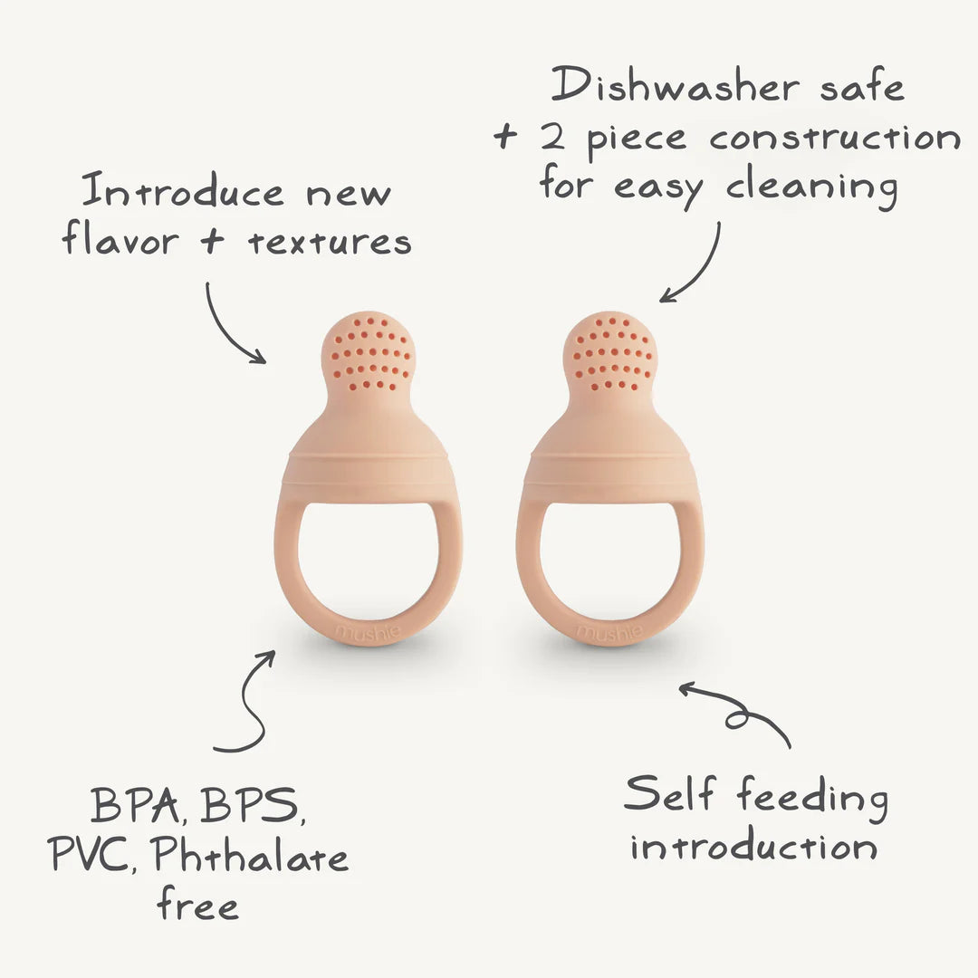 Mushie kit de hranire Silicone Fresh Food Feeder 2 buc 6m+ 