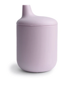 Mushie canita cu capac si cioc 6m+ Soft Lilac