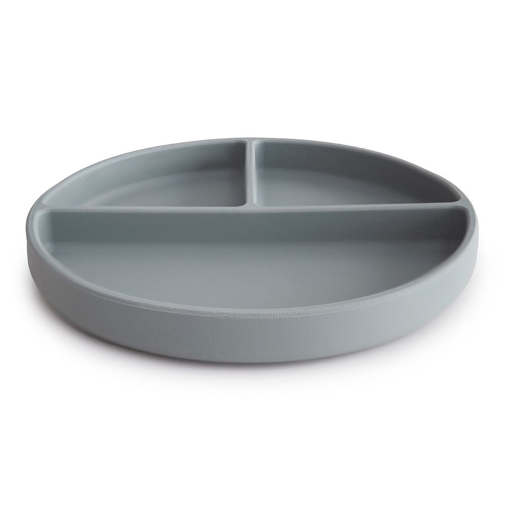 Mushie farfurie plata compartimentata cu ventuza 6m+
