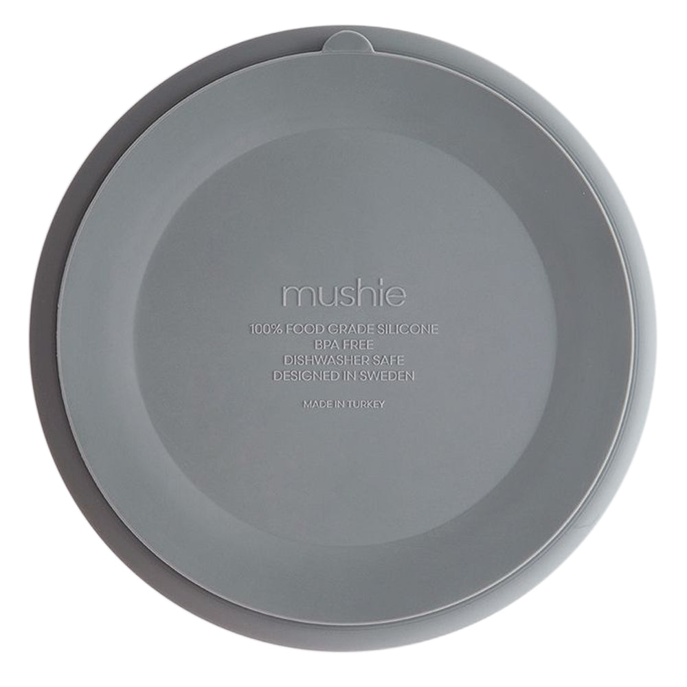 Mushie farfurie plata compartimentata cu ventuza 6m+