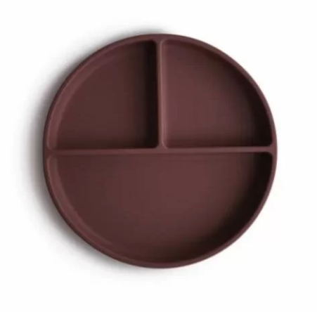 Mushie farfurie plata compartimentata cu ventuza 6m+,01 Imagine principală a produsului