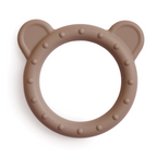 Mushie jucarie dentitie silicon 3m+, Bear Teether Natural 01