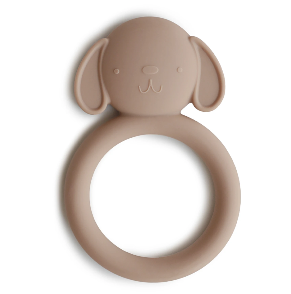 Mushie jucarie dentitie silicon 3m+, Dog Teether MTT-126 01 Imagine principală a produsului
