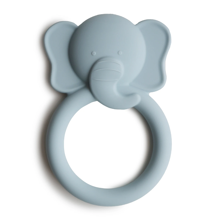 Mushie jucarie dentitie silicon 3m+, Elephant Teether 01 Imagine principală a produsului