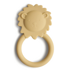 Mushie jucarie dentitie silicon 3m+, Lion Teether Yellow 01
