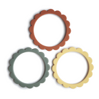 Mushie jucarie dentitie silicon Flori 3m+, Flower Teether Bracelet 01