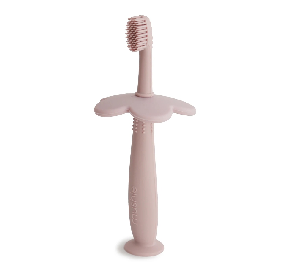 Mushie periuta de dinti cu protectie 0m+, Flower Training 01 Imagine principală a produsului