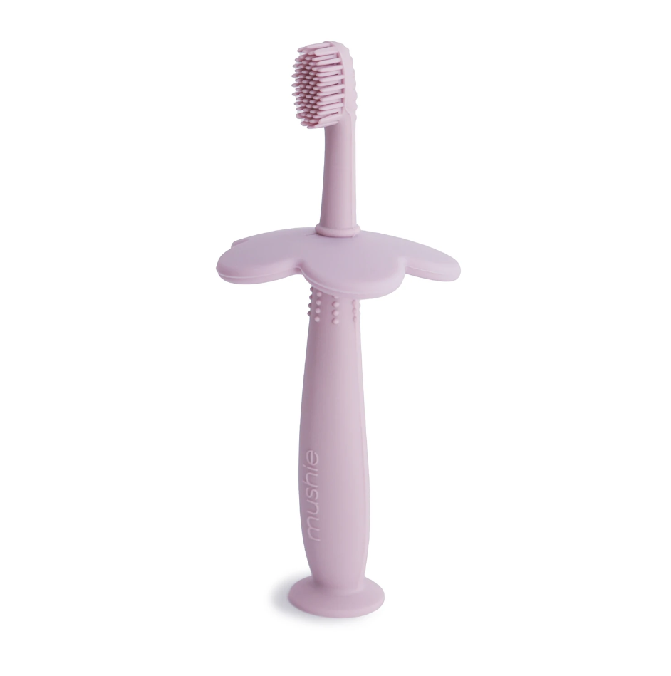 Mushie periuta de dinti cu protectie 0m+, Flower Training 01