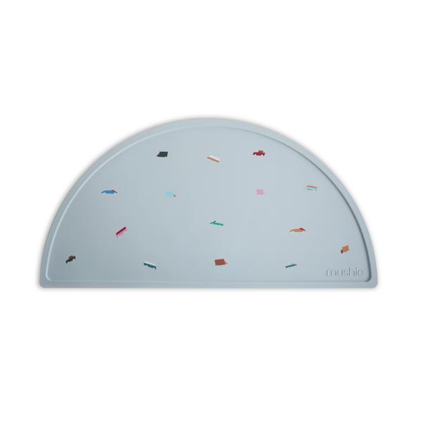 Mushie protectie masa silicon  12m+, Blue Retro Cars 01 Imagine principală a produsului