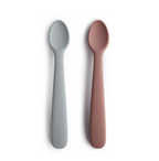Mushie set 2 lingurite silicon 6m+, StoneCloudy Mauve 01