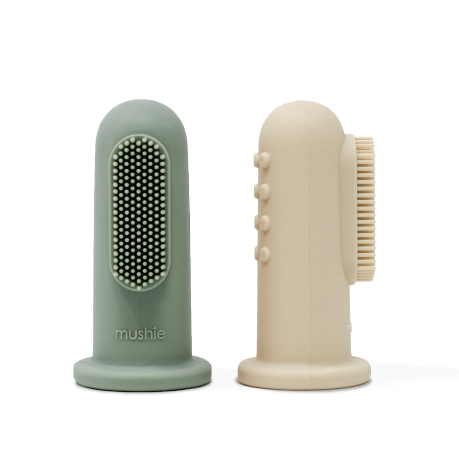 Mushie set perie si maseur gingie pe deget 0m+, 01 Imagine principală a produsului