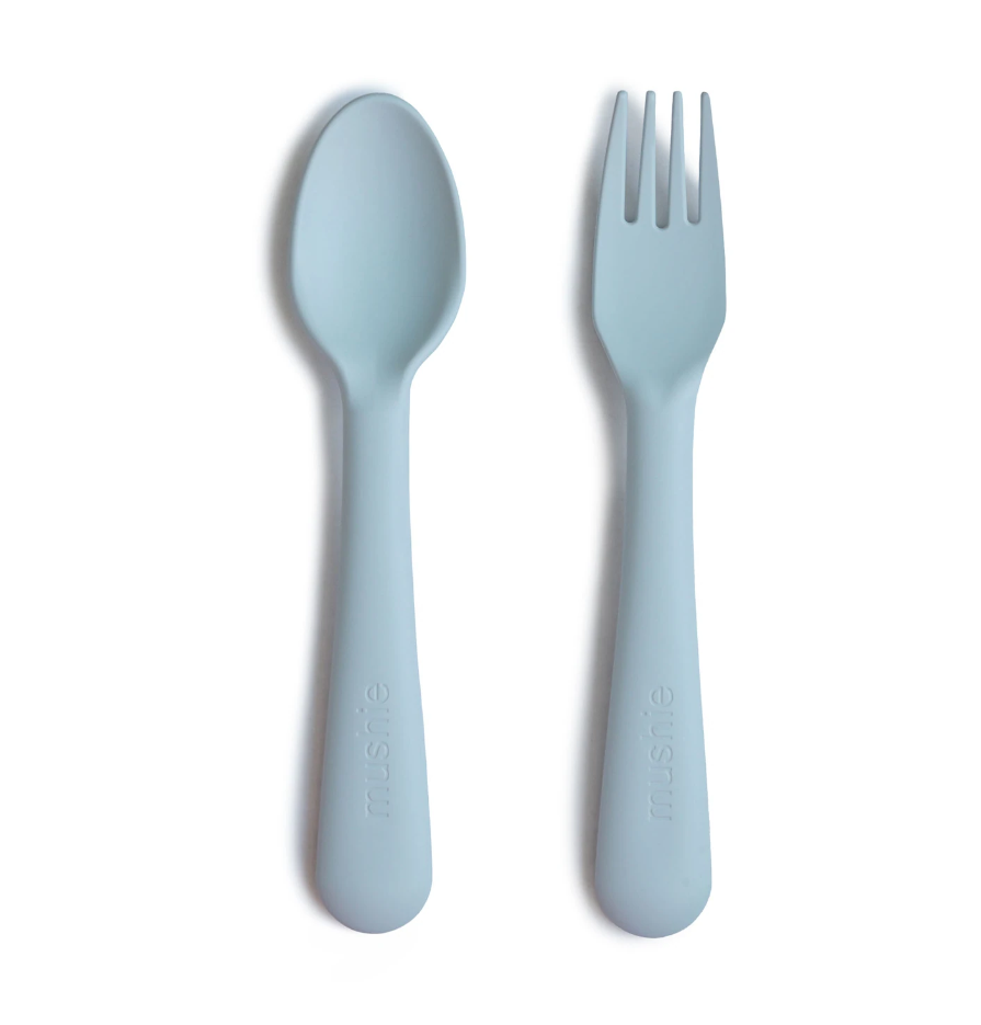 Mushie set tacamuri 12m+, Powder Blue MFS-310 01 Imagine principală a produsului