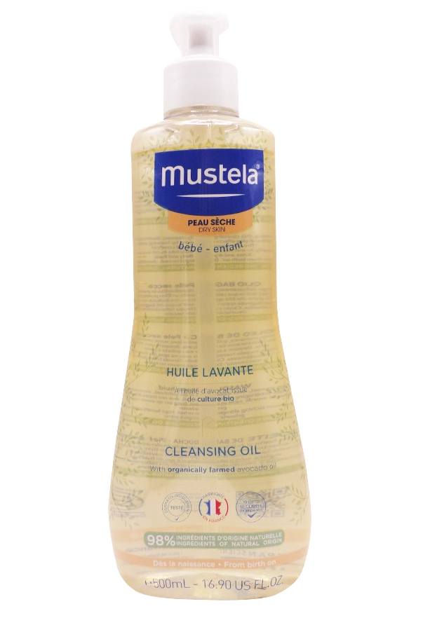Mustela bebe-enfant ulei de dus pentru piele uscata flacon cu pompita 0m+ 500 ml Imagine principală a produsului