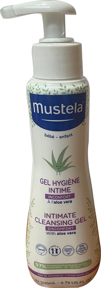 Mustela Gel igiena intima pentru disconfort bebelusi‑copii flacon cu pompa 0m+ 200 ml Imagine principală a produsului