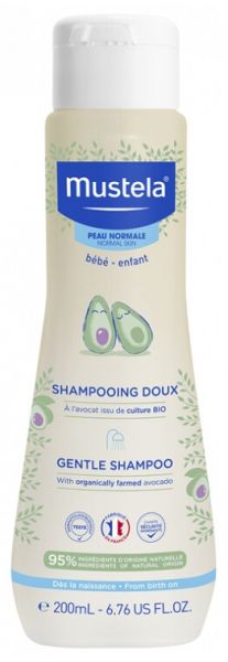 Mustela sampon delicat pentru bebelusi cu avocado 0m+, 200 ml