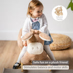 Nattou balansoar in forma de animale 10m+ Teddy Magar Beige