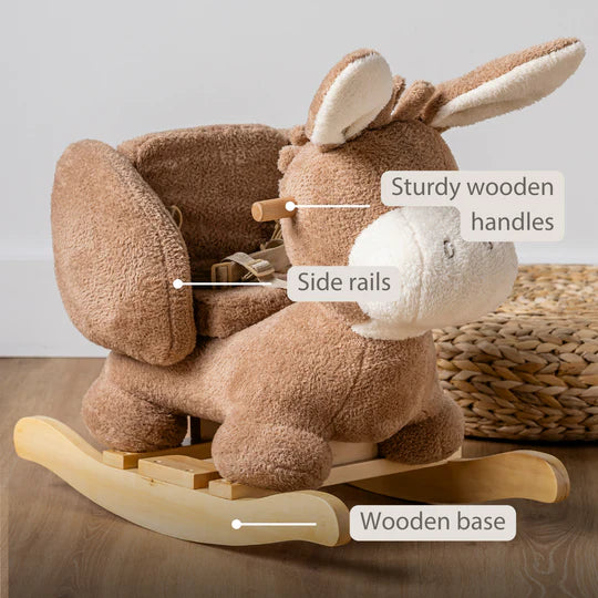 Nattou balansoar in forma de animale 10m+ Teddy Magar Beige
