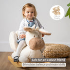 Nattou balansoar in forma de animale 10m+ Teddy Magar Ecru