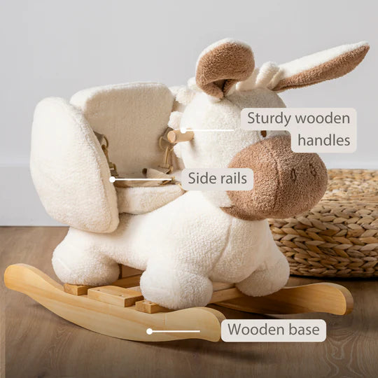 Nattou balansoar in forma de animale 10m+ Teddy Magar Ecru