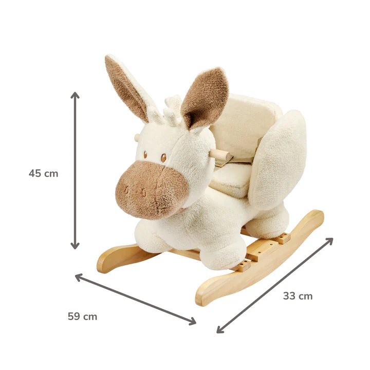Nattou balansoar in forma de animale 10m+ Teddy Magar Ecru