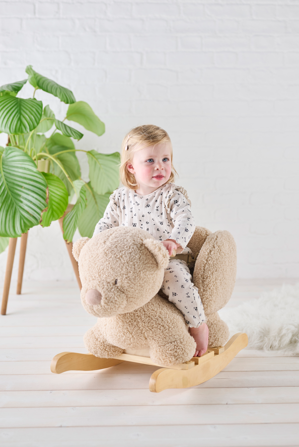 Nattou balansoar in forma de animale 10m+ Teddy Ursulet Beige