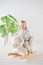 Nattou balansoar in forma de animale 10m+ Teddy Ursulet Ecru