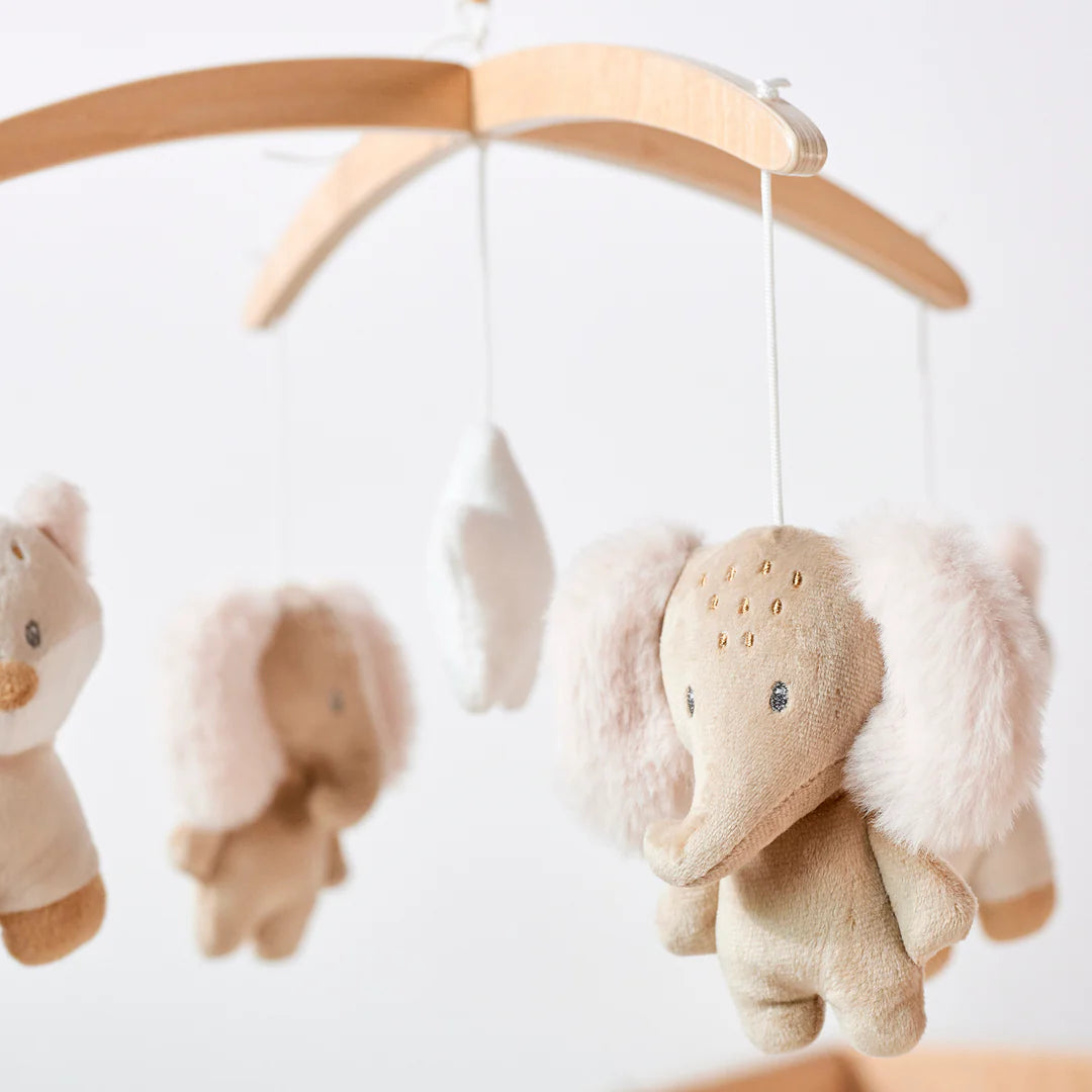 Nattou carusel muzical din lemn 0m+ Oli