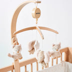 Nattou carusel muzical din lemn 0m+ Oli