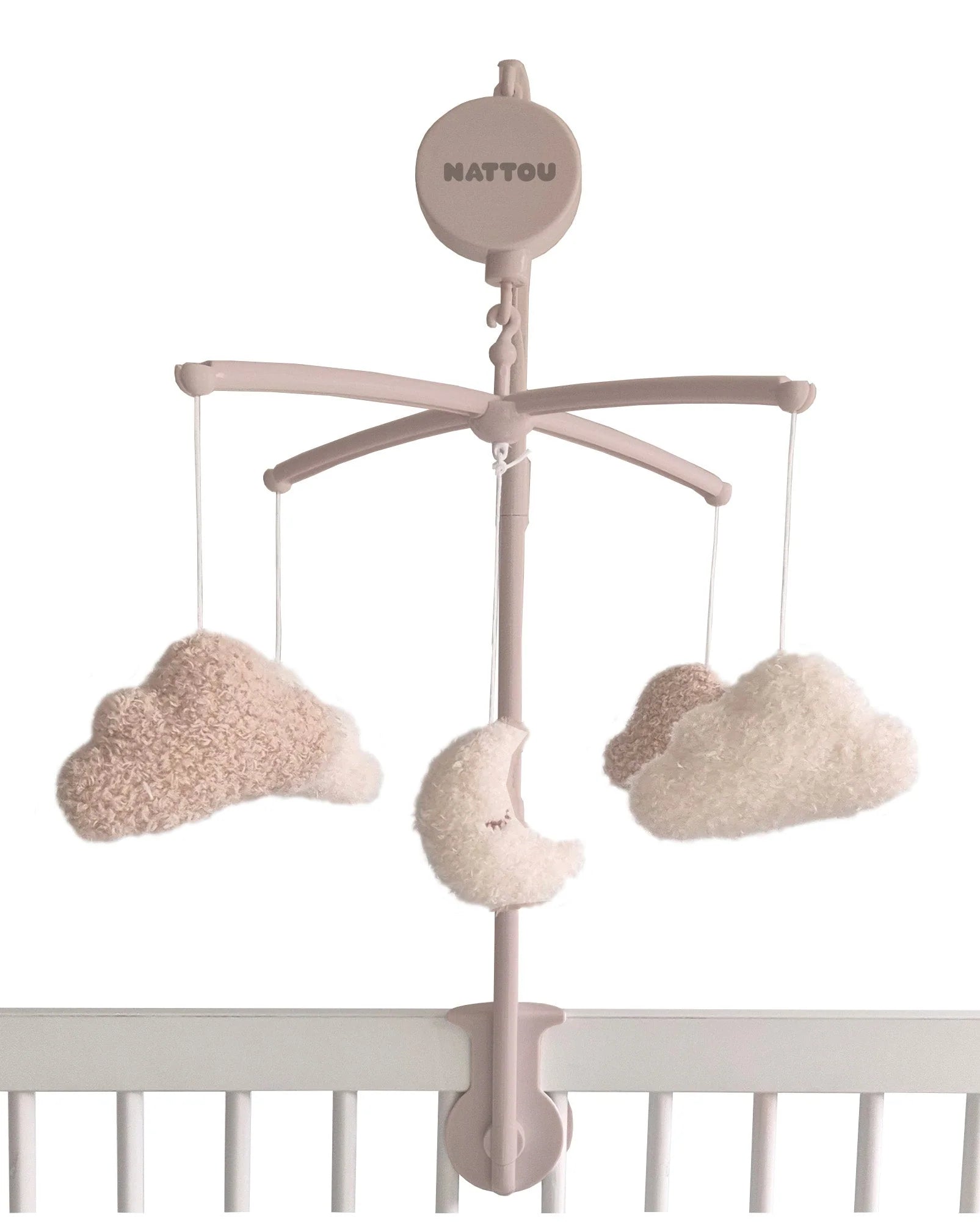 Nattou carusel muzical mecanic 0m+ Teddy Moon Cloud Imagine principală a produsului