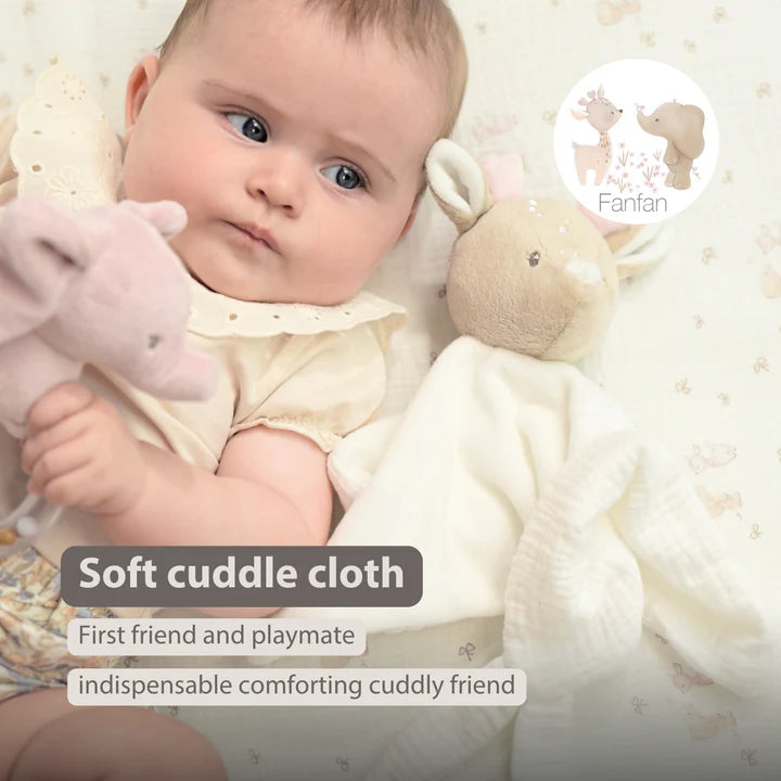 Nattou paturica de dormit Doudou 0m+ FanFan Caprioara Off-white