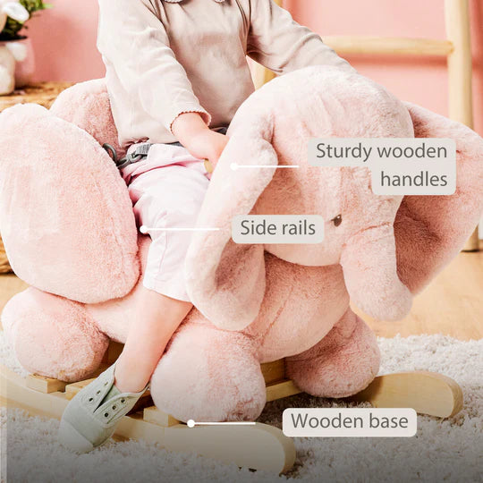 Nattou balansoar in forma de animale 10m+ FaFan Elefant Pink