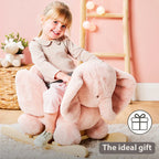 Nattou balansoar in forma de animale 10m+ FaFan Elefant Pink
